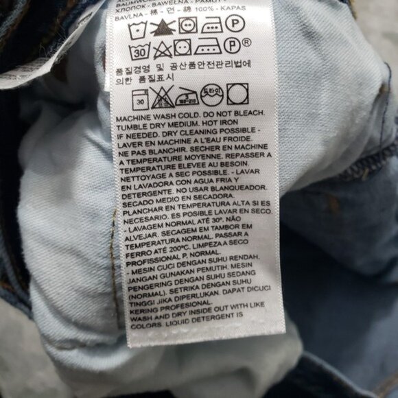 Levi s 501 Jeans Mens 38x32 Blue Button Fly Straight Leg Denim Medium Wash - Picture 4 of 10